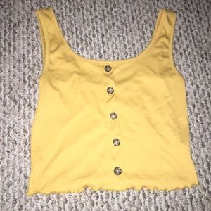 yellow crop top